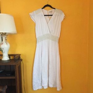 NWOT Anthropologie gauzy Grecian dress